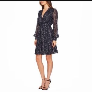 Kate Spade "Night Sky" Lurex Dot Mini Dress